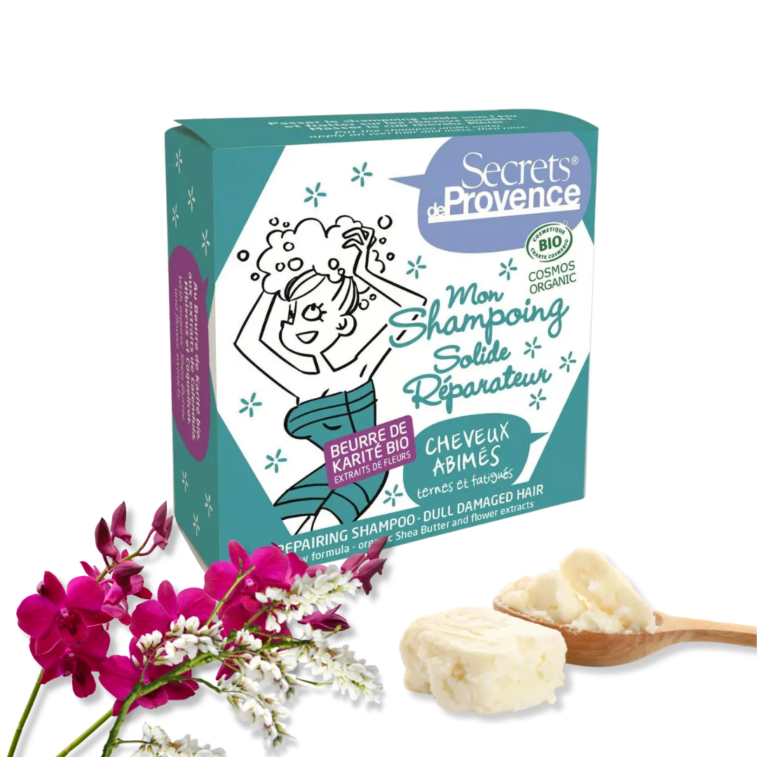 Organic Repair Solid Shampoo for Damaged Hair - Pure n' Bio
