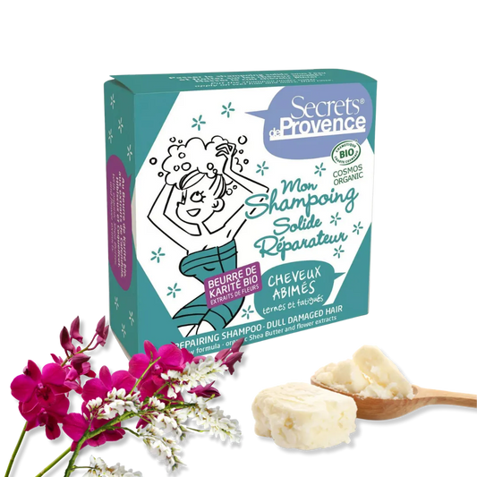 Organic Repair Solid Shampoo for Damaged Hair - Pure n' Bio