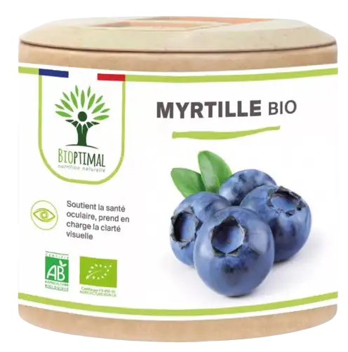 Organic Blueberry Supplement – Eye Health & Night Vision Support | Made in France