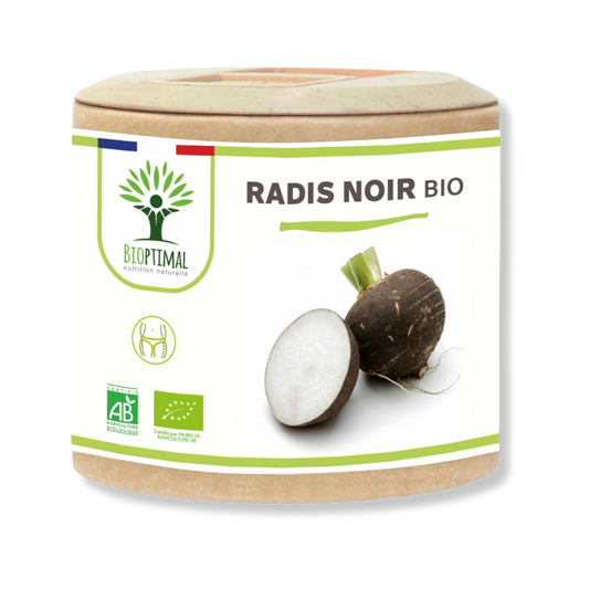 Organic Black Radish Food Supplement For Hair and Skin - Pure n' Bio