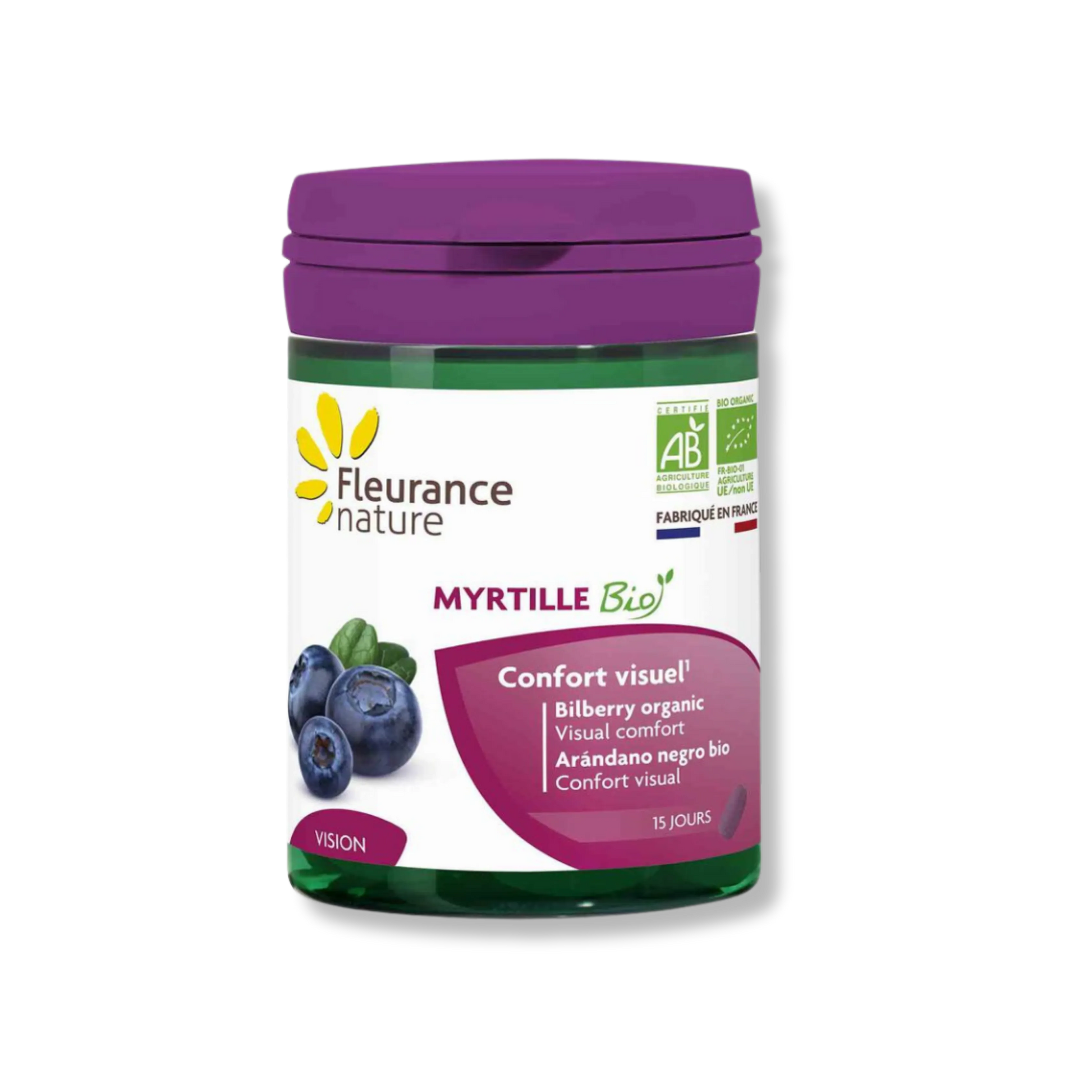 Blueberry Organic Eyes Food Supplement - Pure n' Bio