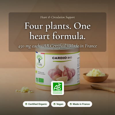 Organic Cardio Supplement | Supports Heart & Circulation | Made in France