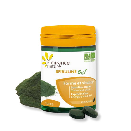 Organic Spirulina Dietary Supplement For Occasional Fatigue - Vegan - Pure n' Bio