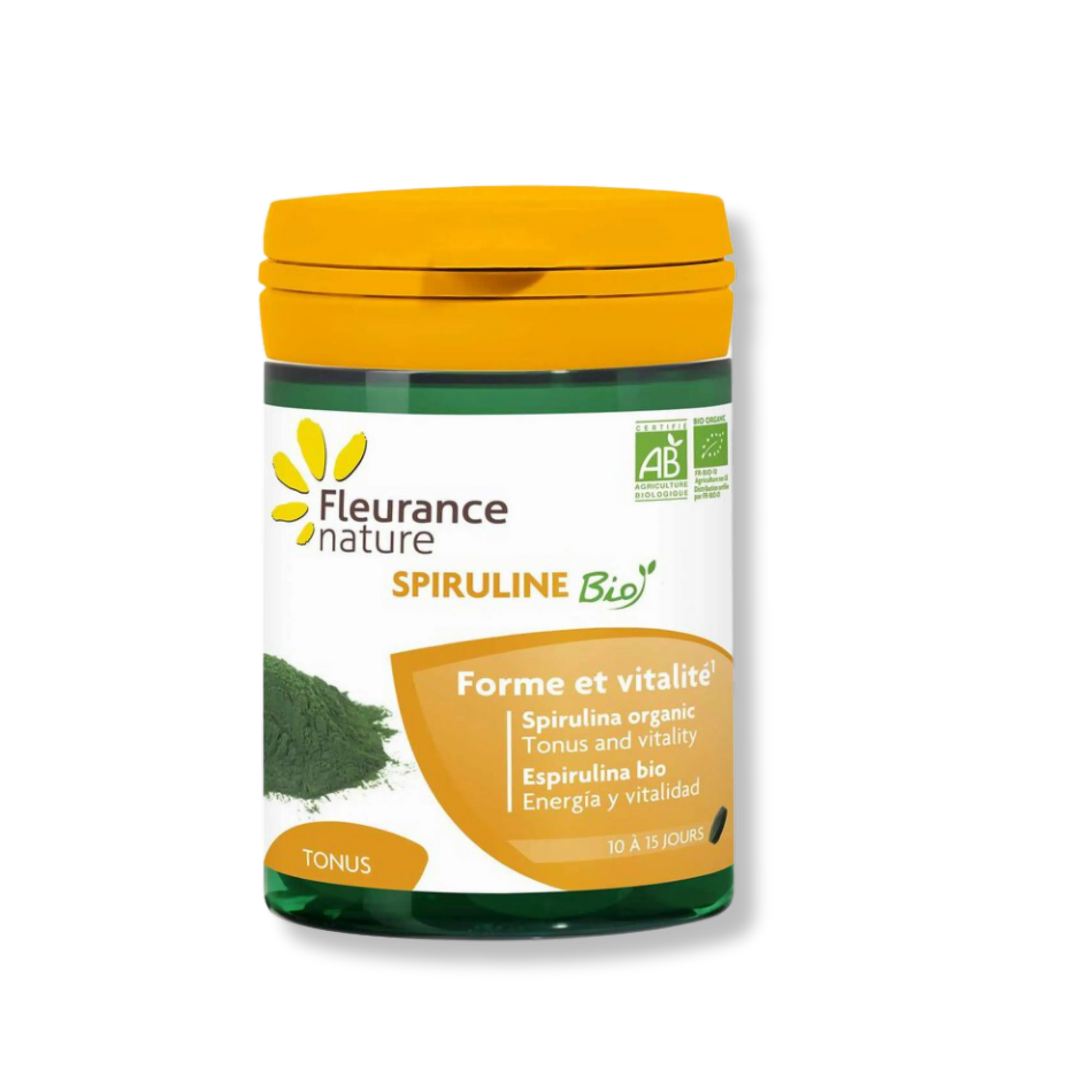 Organic Spirulina Dietary Supplement For Occasional Fatigue - Vegan - Pure n' Bio