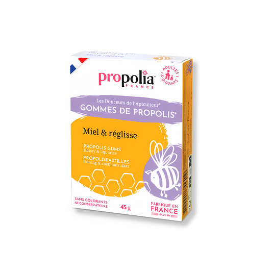 Propolis Gums Honey & Licorice 100% Natural - Pure n' Bio