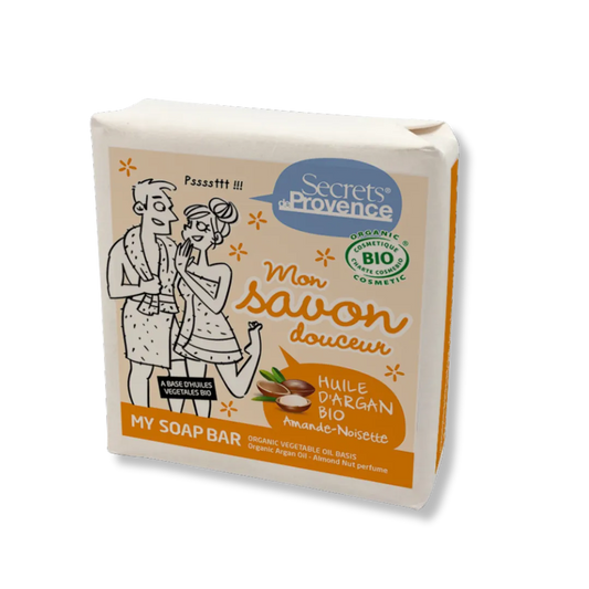 Organic Argan Oil Soap with Almond-Hazelnut Scent