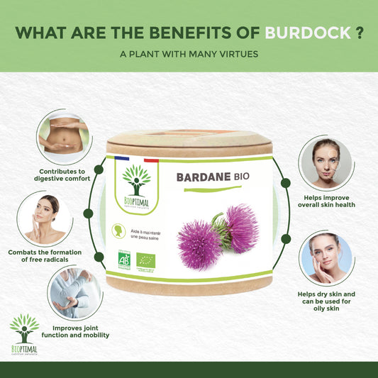 Organic Burdock Beauty Skin Food Supplement