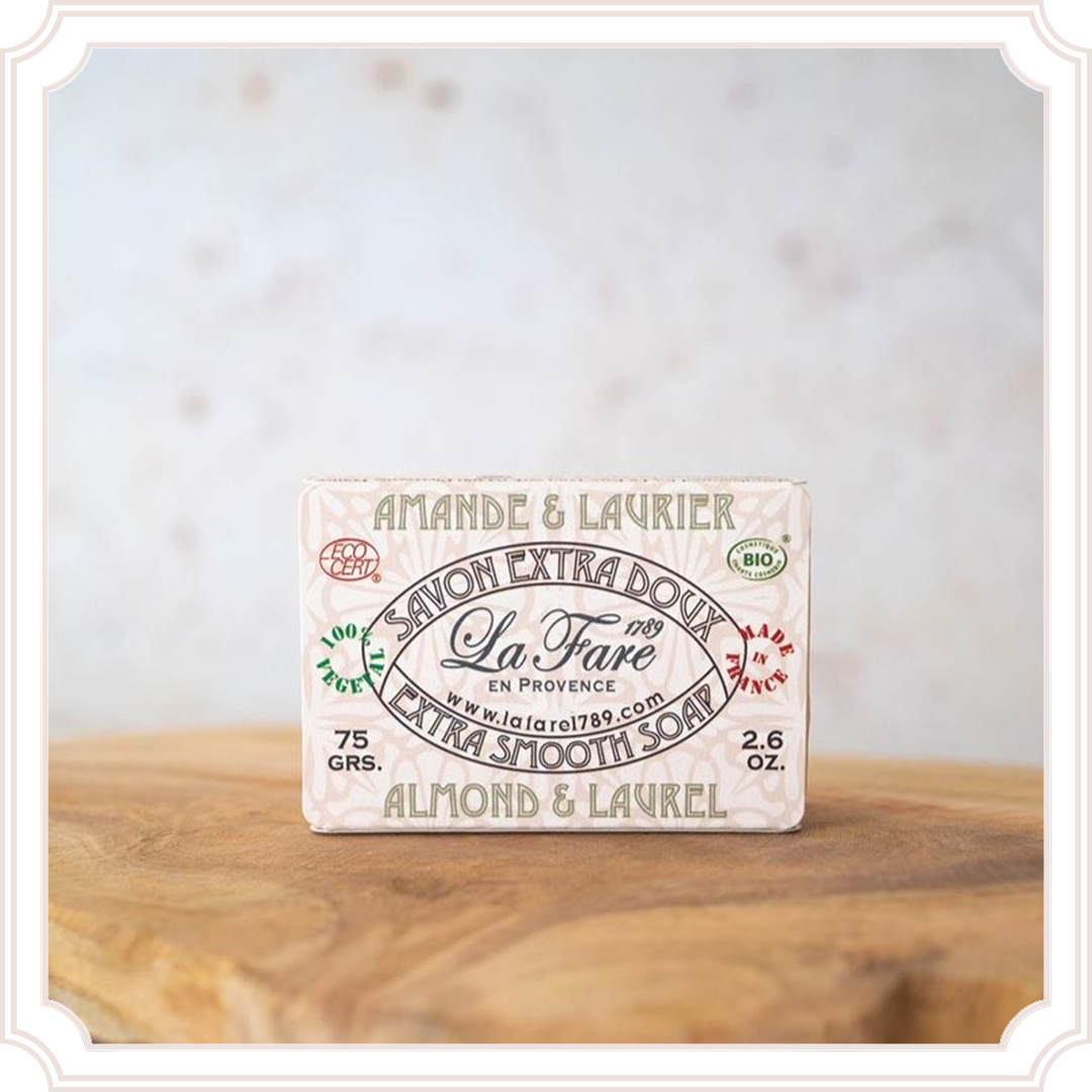 صابون اللوز والغار الطبيعي العضوي  - Lavender soap