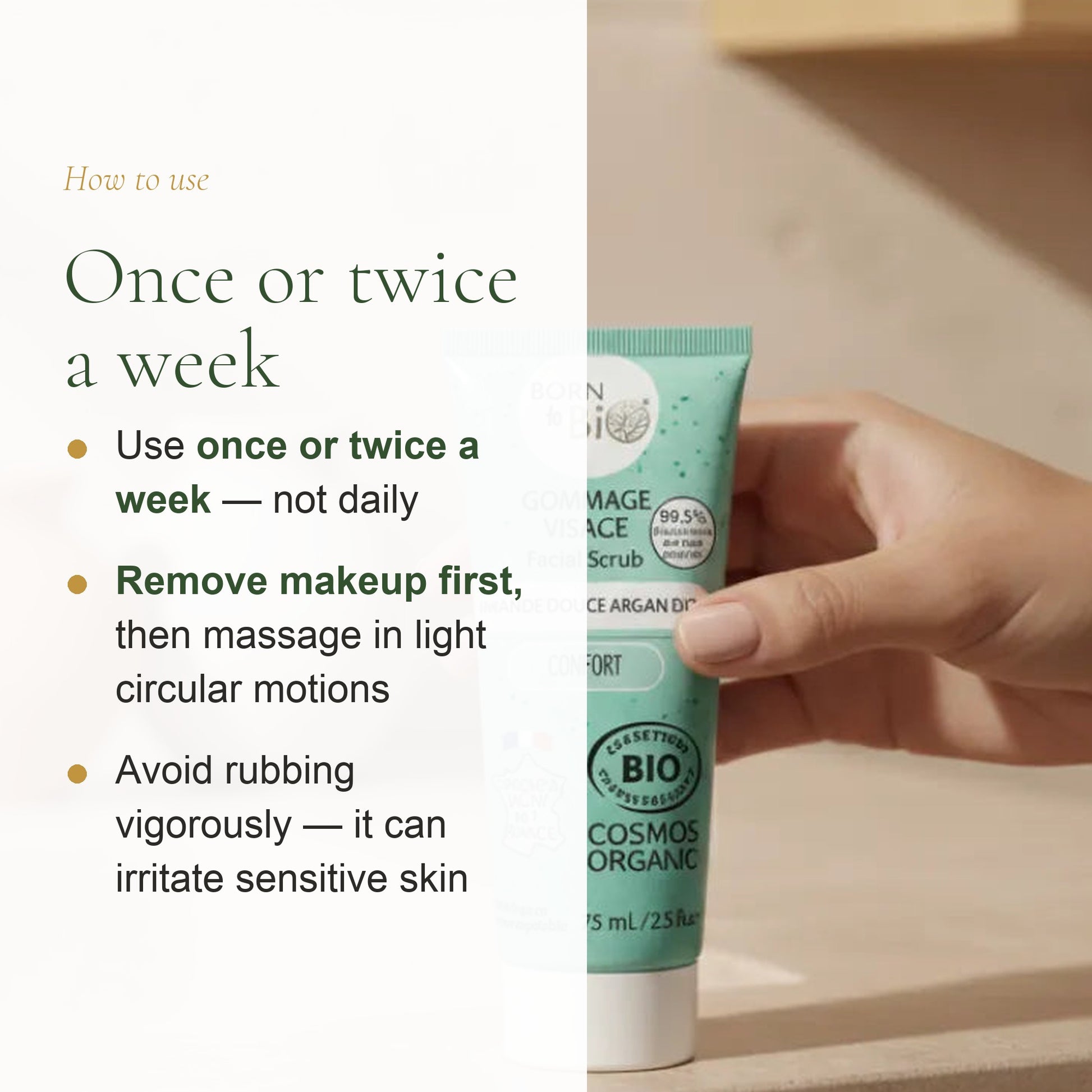 Sweet Almond Argan Face Scrub – slide 6