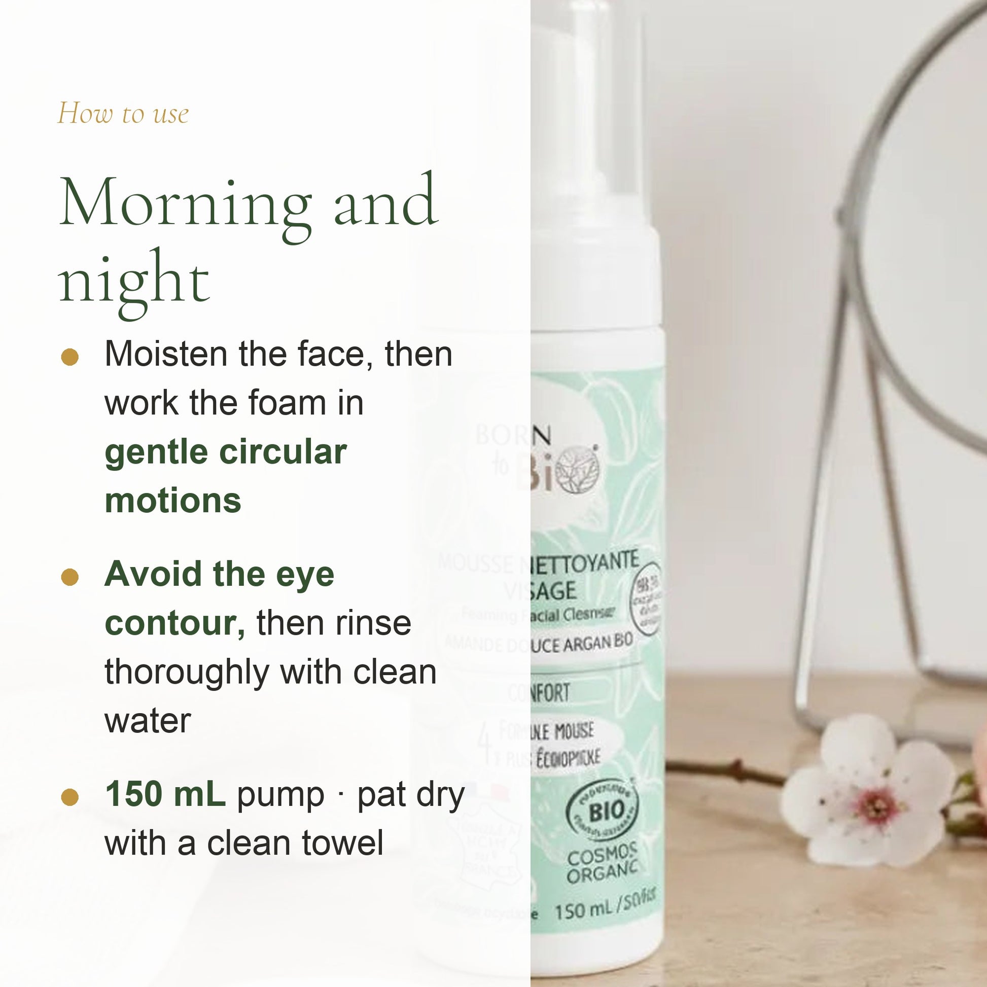 Organic Almond & Argan Face Cleansing Foam – slide 6