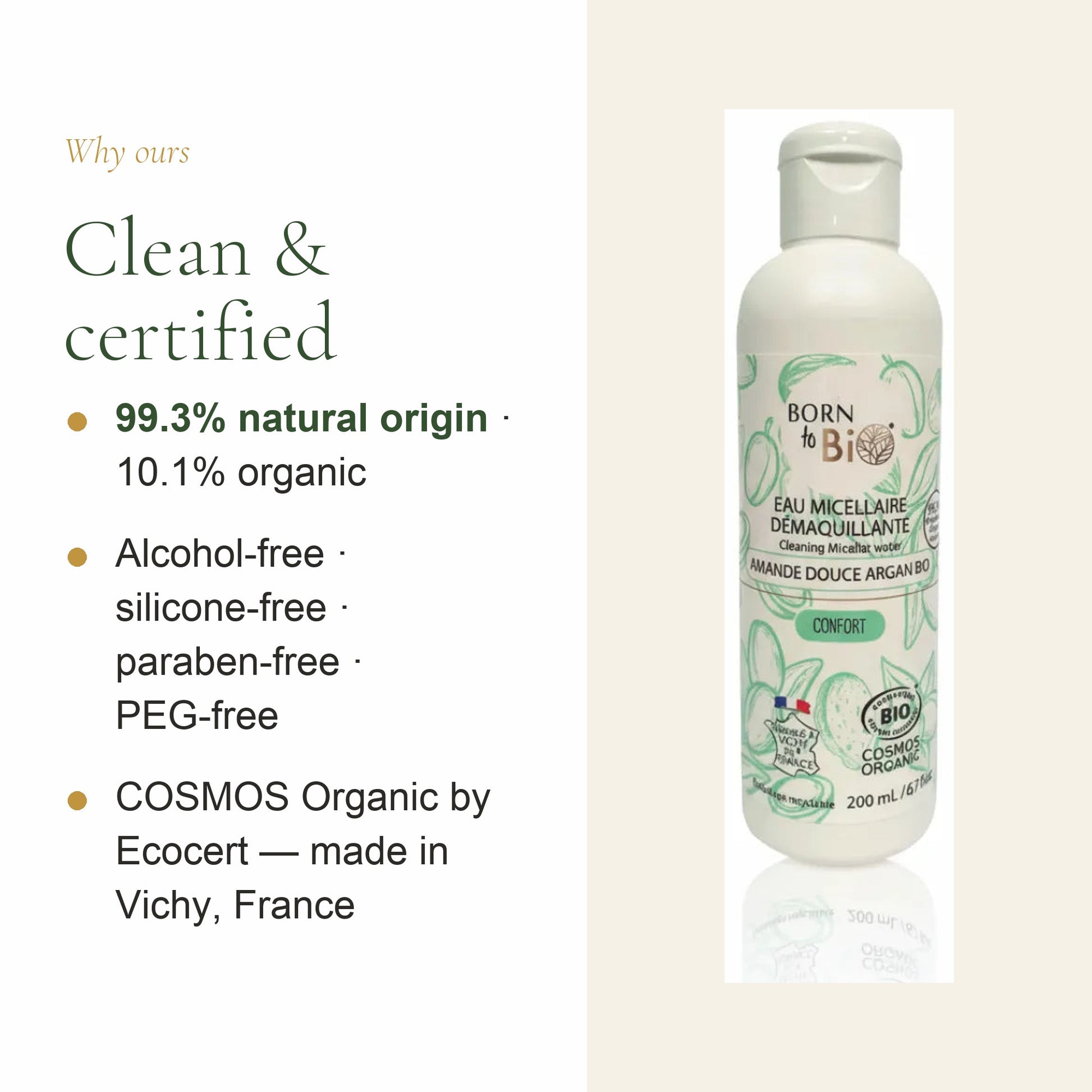 Organic Almond & Argan Micellar Water – slide 4