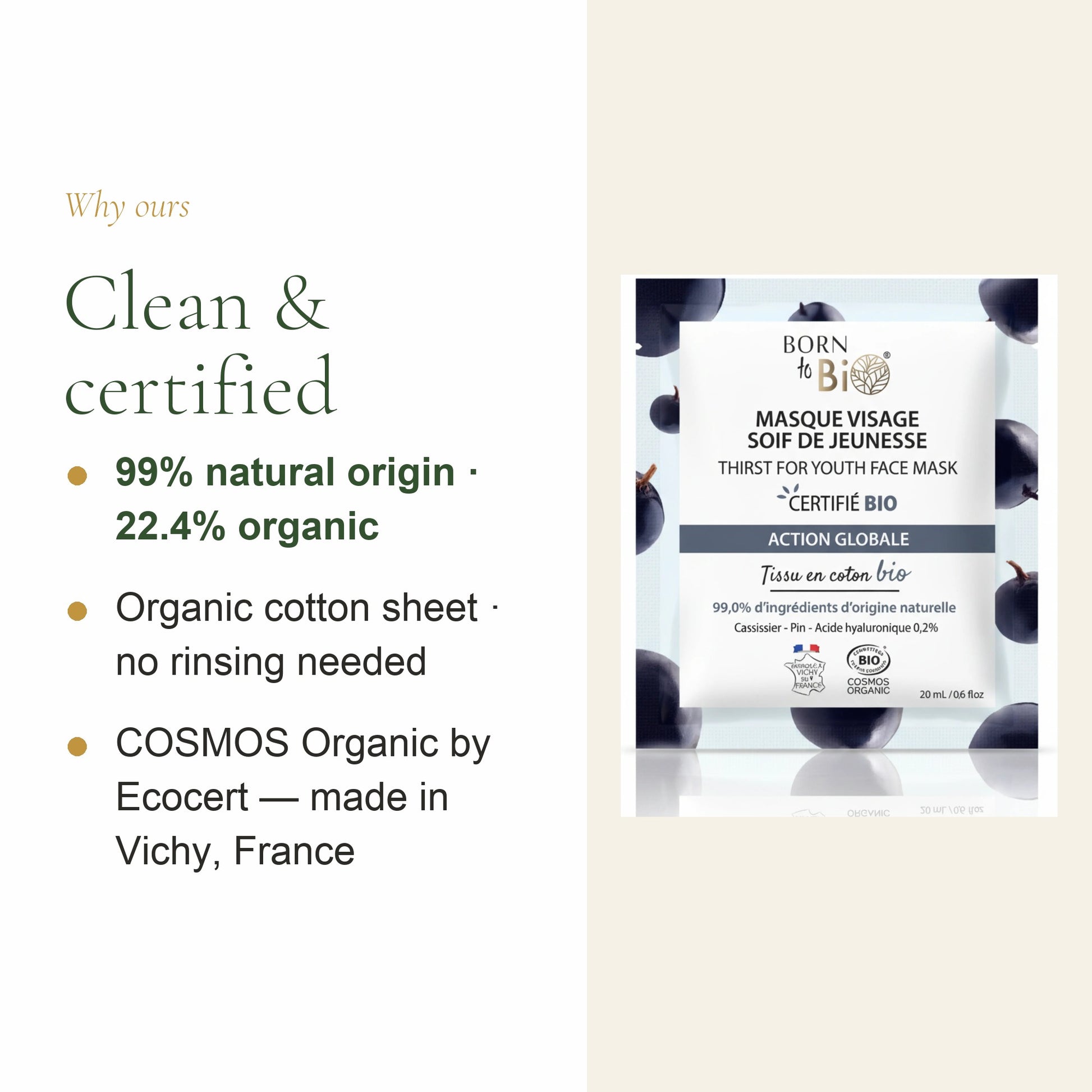 Organic Anti-Aging Cotton Face Mask – slide 4