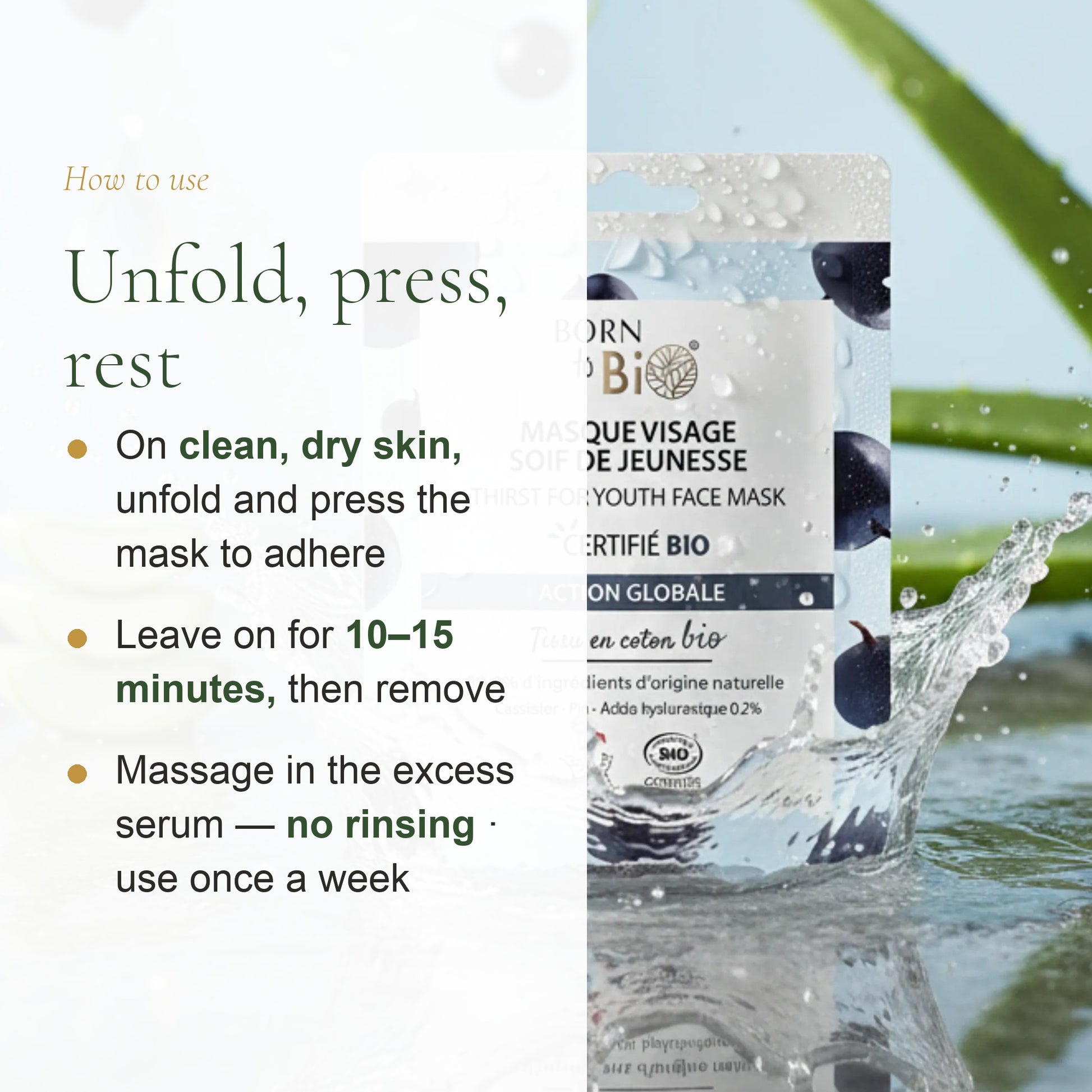 Organic Anti-Aging Cotton Face Mask – slide 6