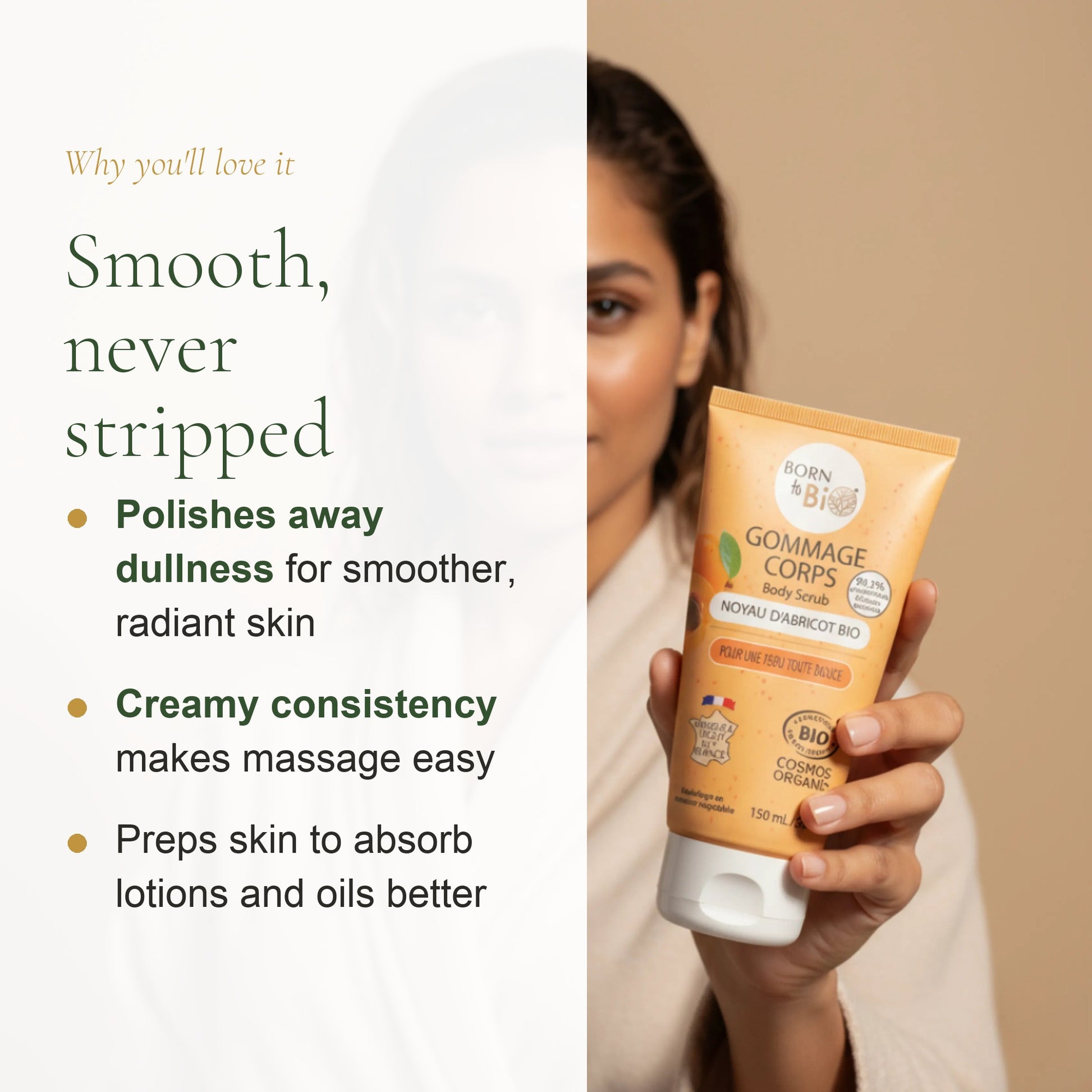 Organic Apricot Kernel Body Scrub – slide 2