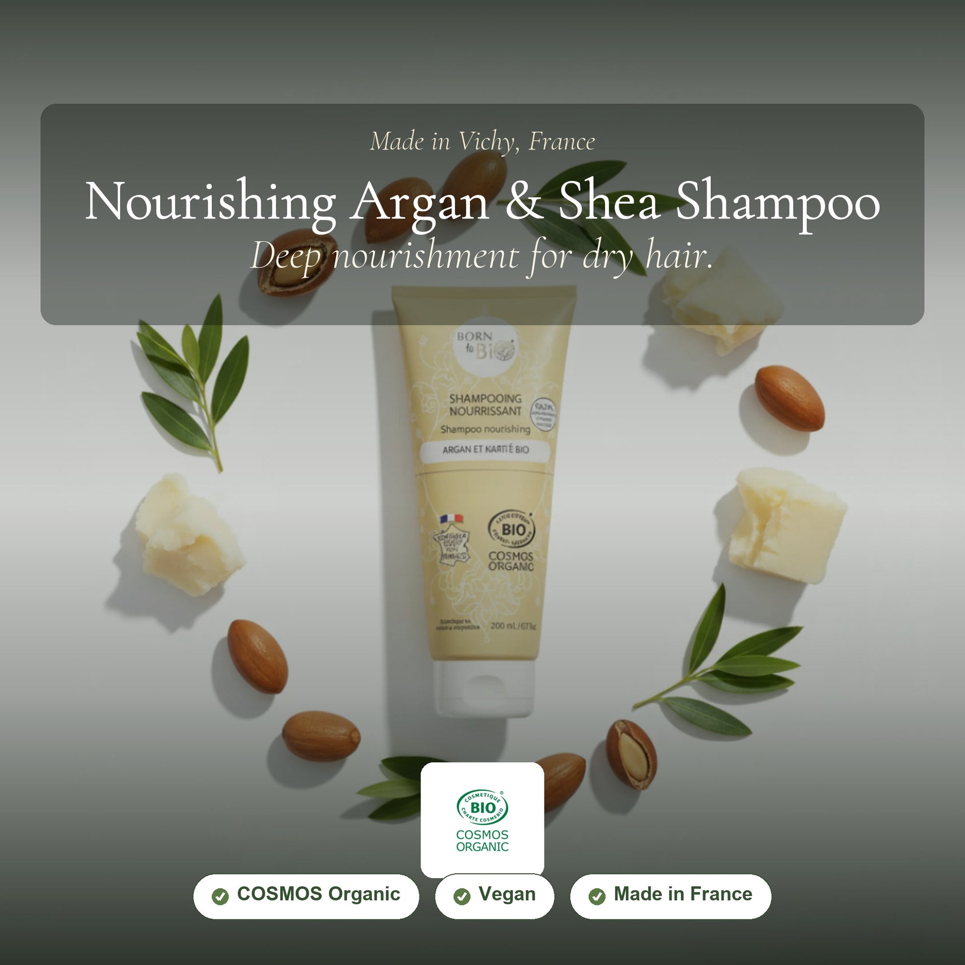Organic Nourishing Argan & Shea Shampoo – slide 1