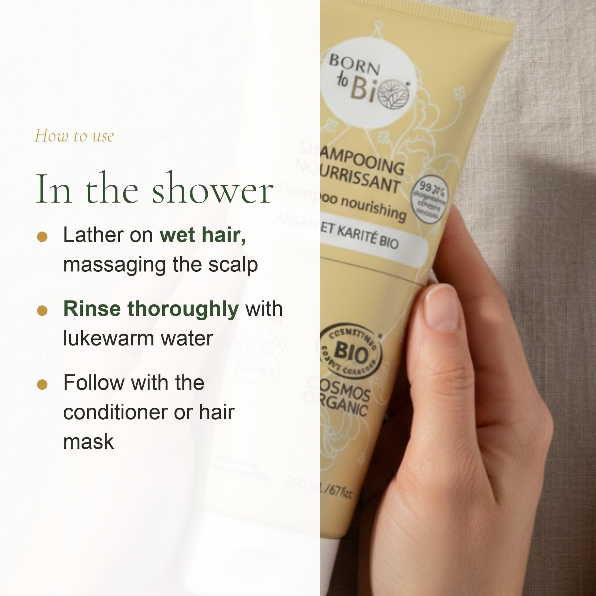 Organic Nourishing Argan & Shea Shampoo – slide 6