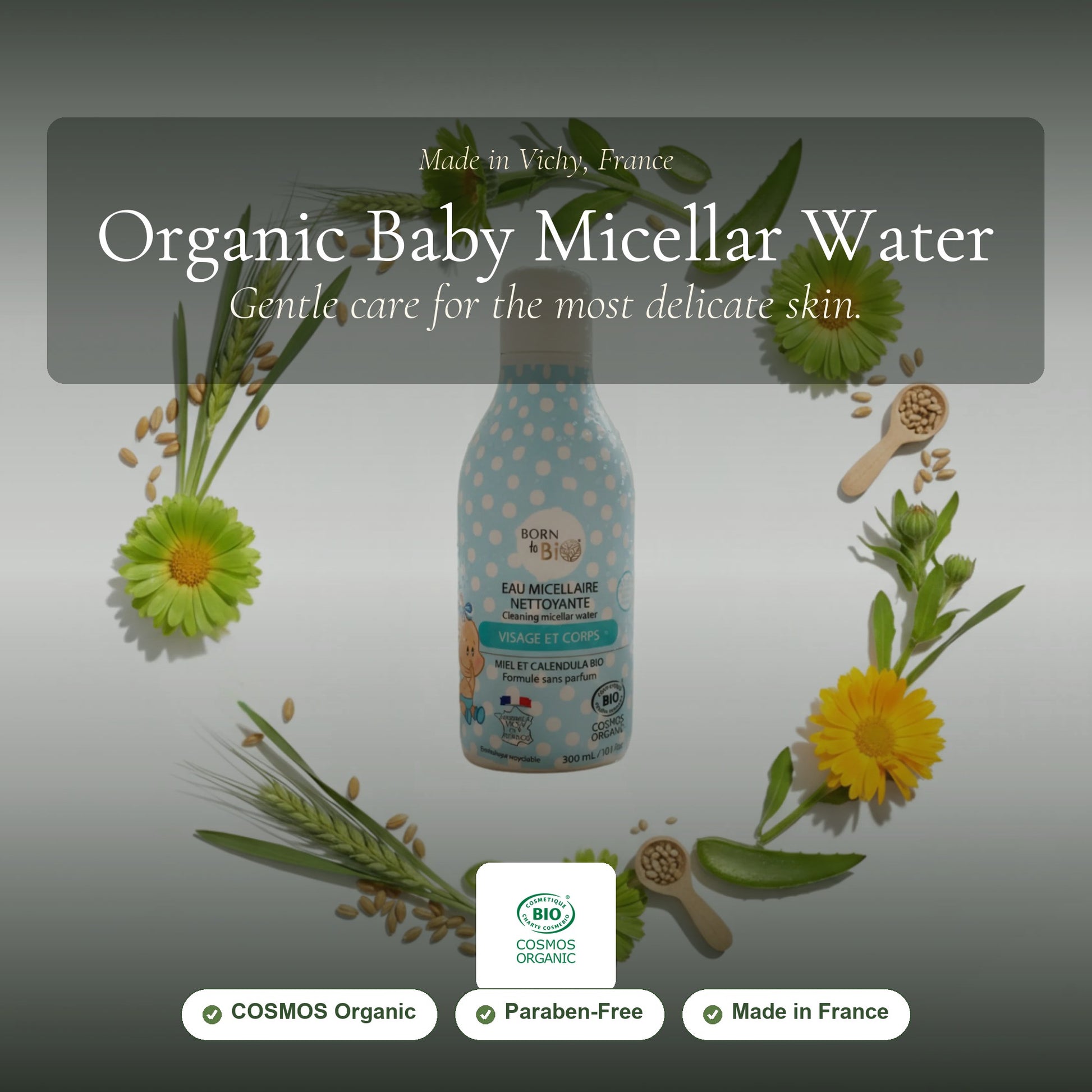 Organic Micellar Cleansing Water for Baby – slide 1