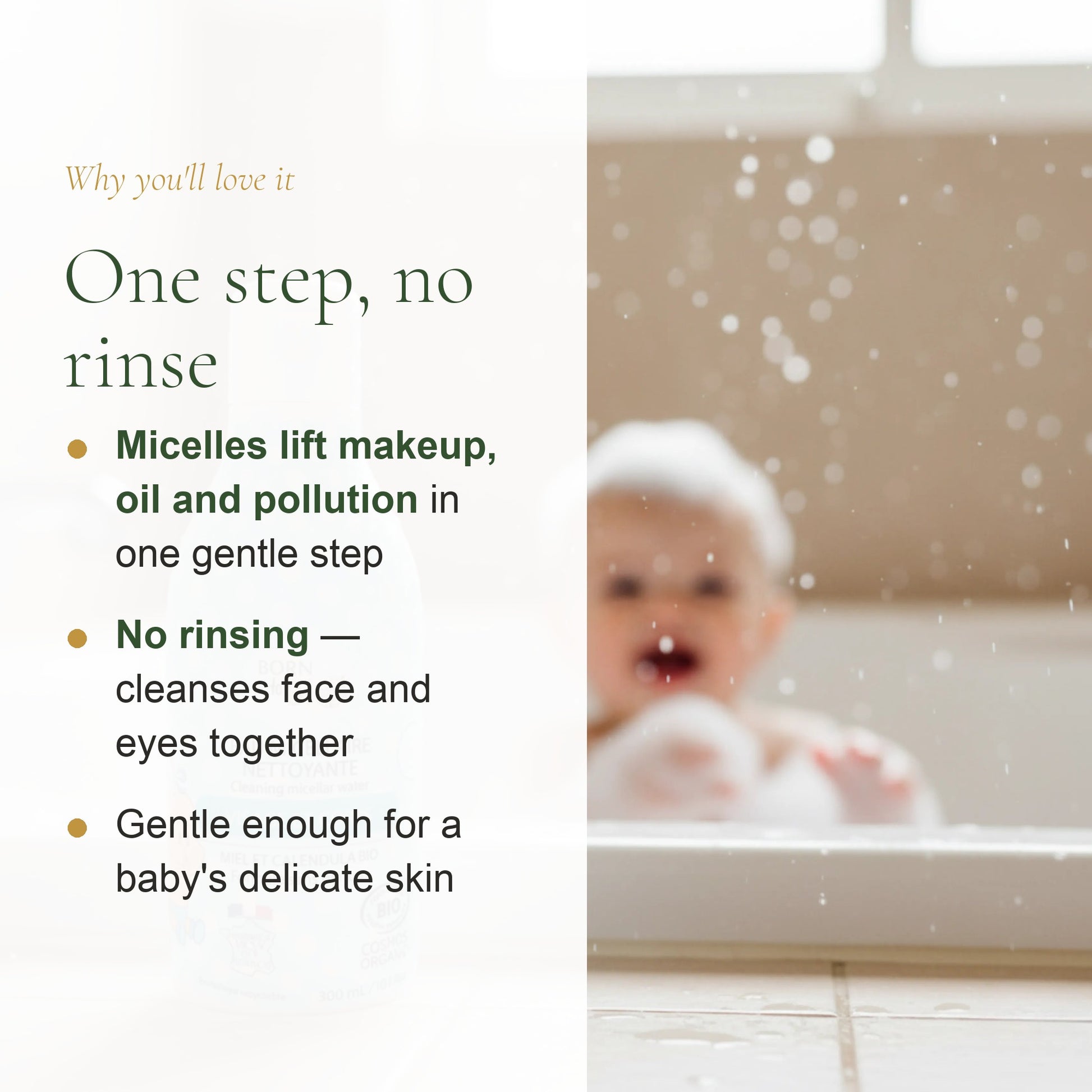 Organic Micellar Cleansing Water for Baby – slide 2