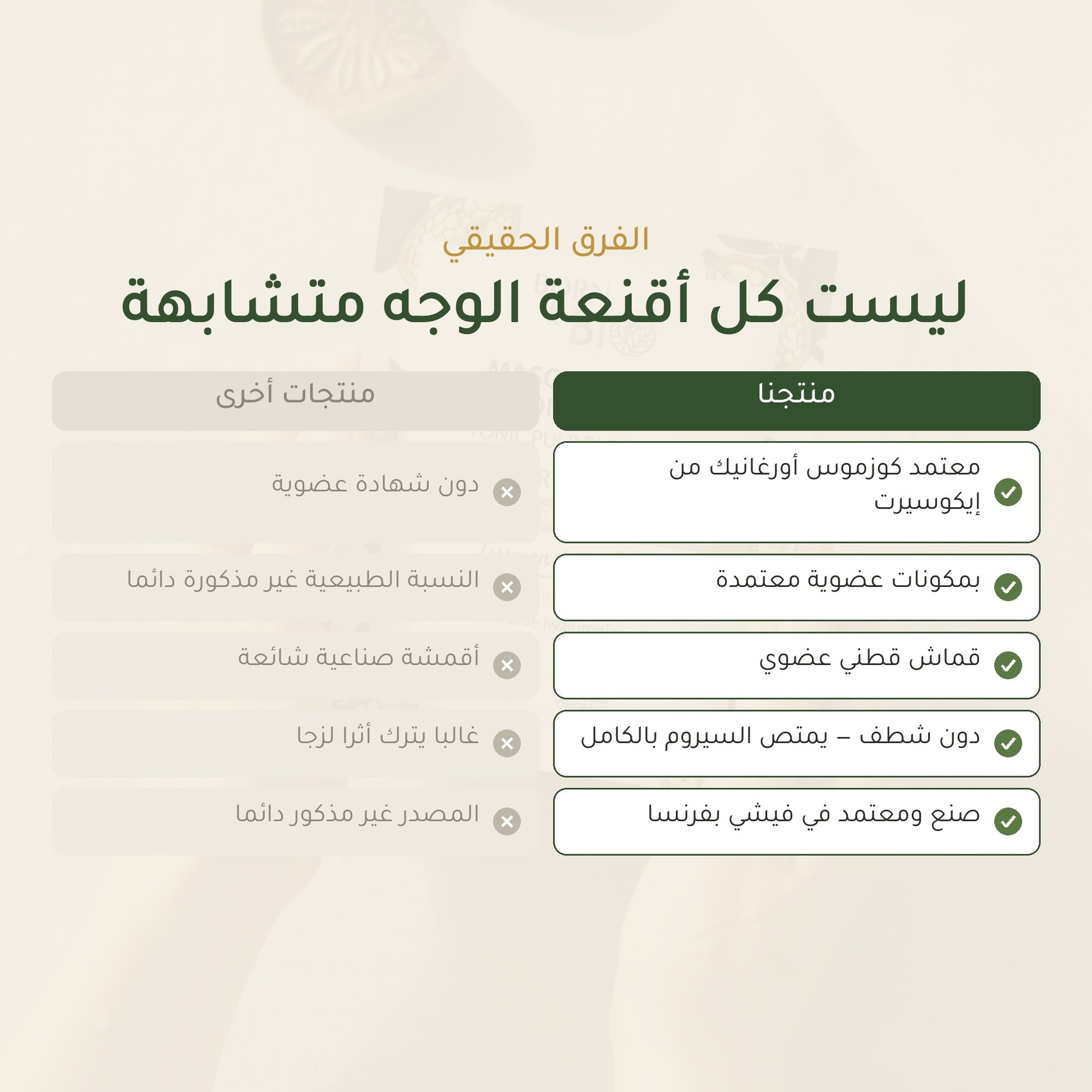 قناع القطن العضوي بخلاصة الباوباب لترطيب وتجديد البشرة – مُعتمد عضويًا | بورن تو بيو فيشي – شريحة 5