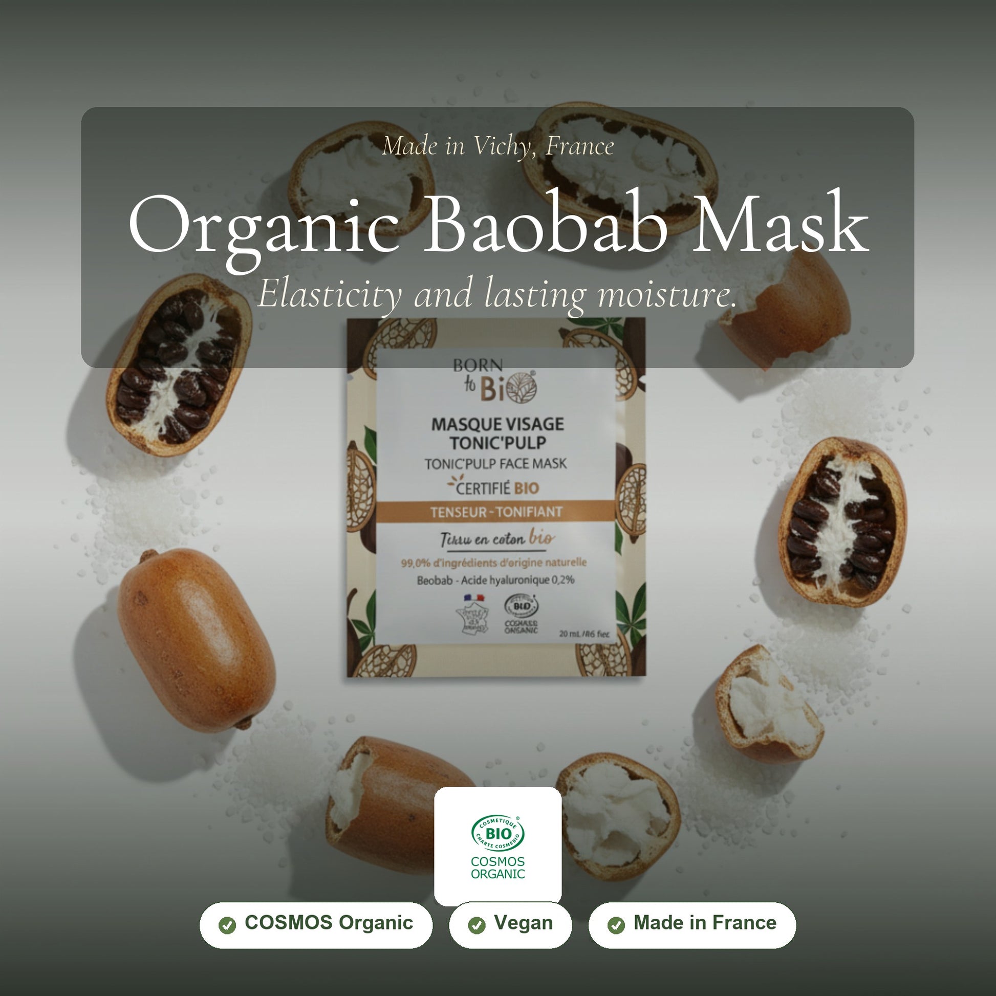 Organic Cotton Mask with Baobab Extract – slide 1
