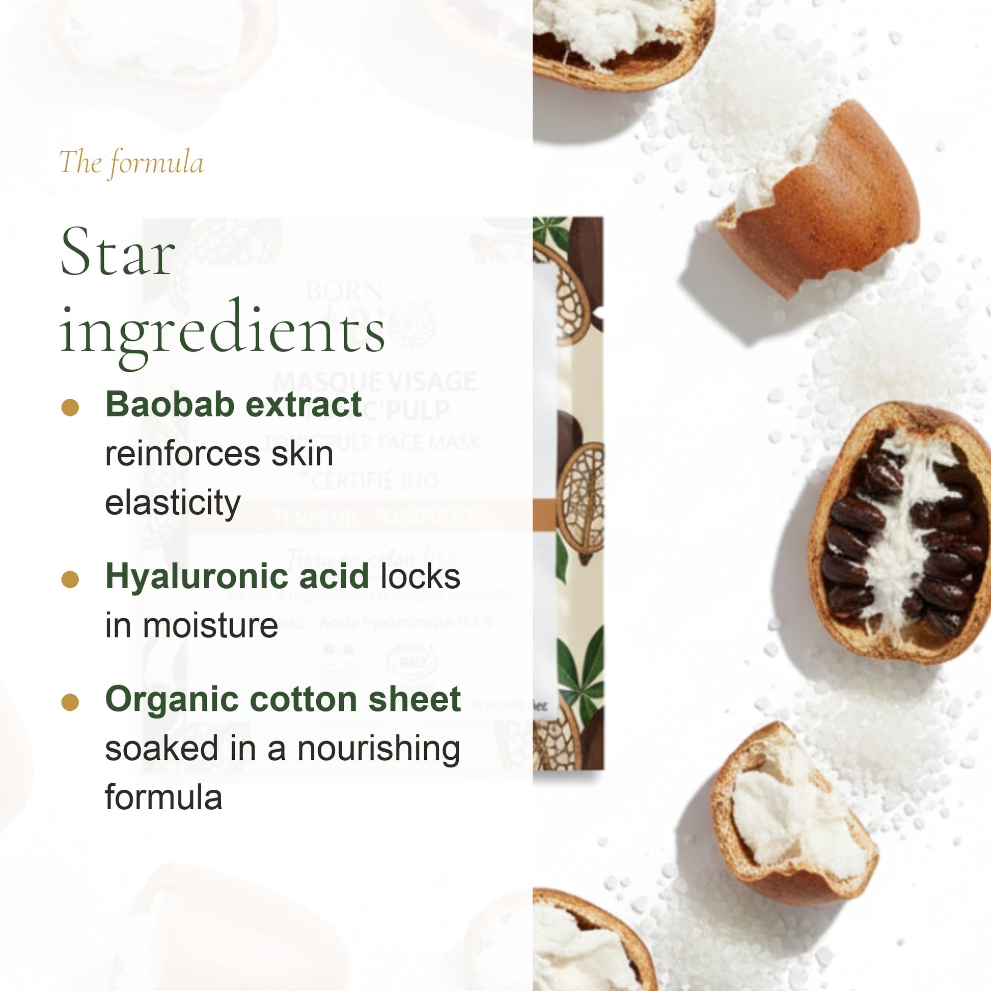 Organic Cotton Mask with Baobab Extract – slide 3