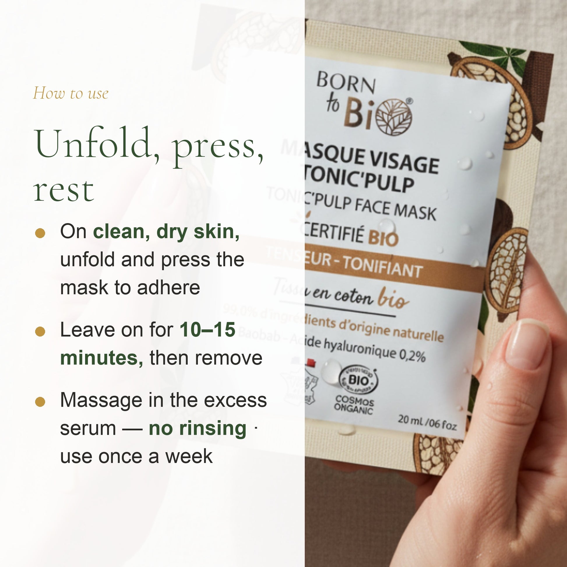 Organic Cotton Mask with Baobab Extract – slide 6