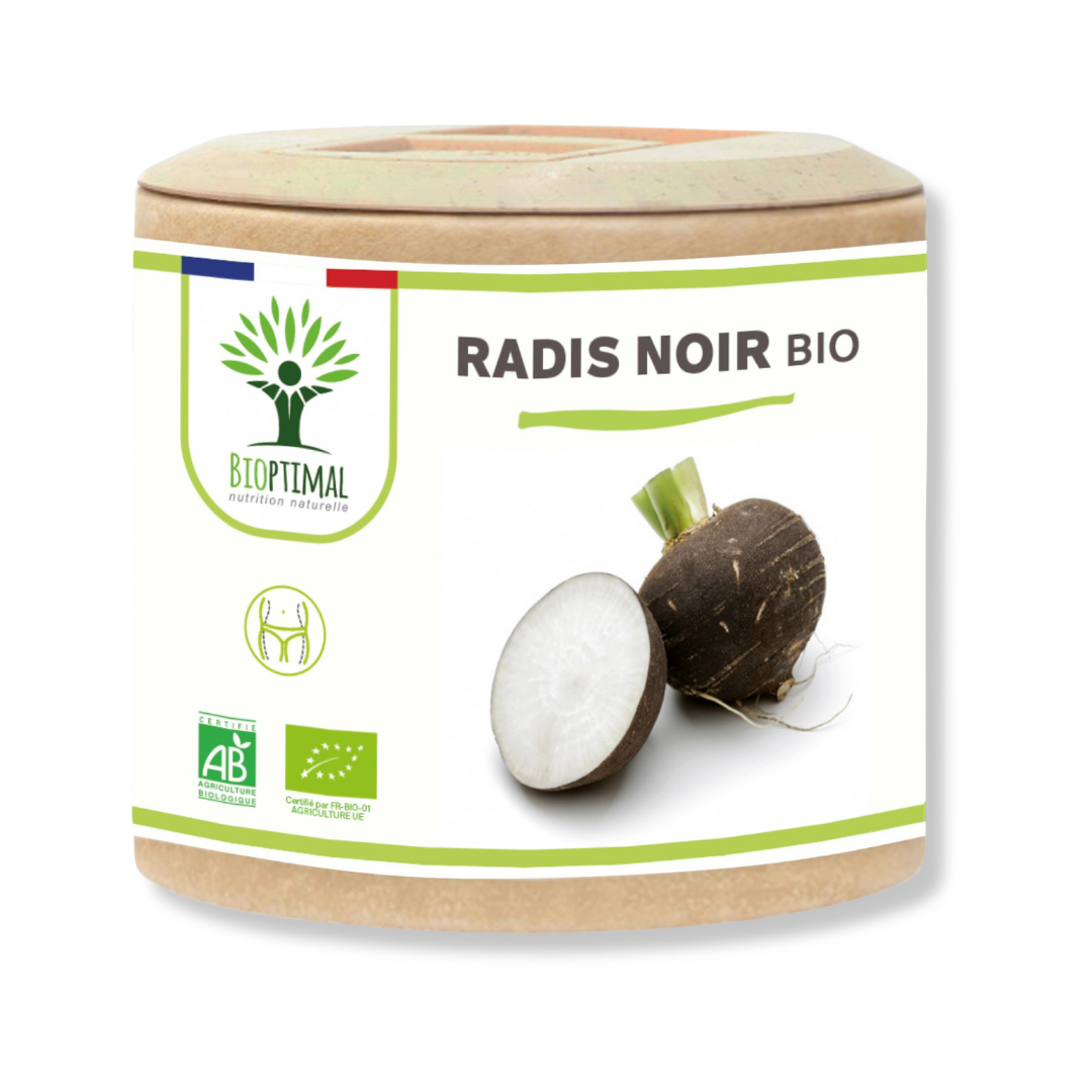 Organic Black Radish Food Supplement For Hair and Skin - Pure n' Bio