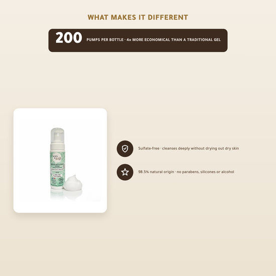[EN] Organic Almond & Argan Face Cleansing Foam | Born to Bio Vichy – slide 2