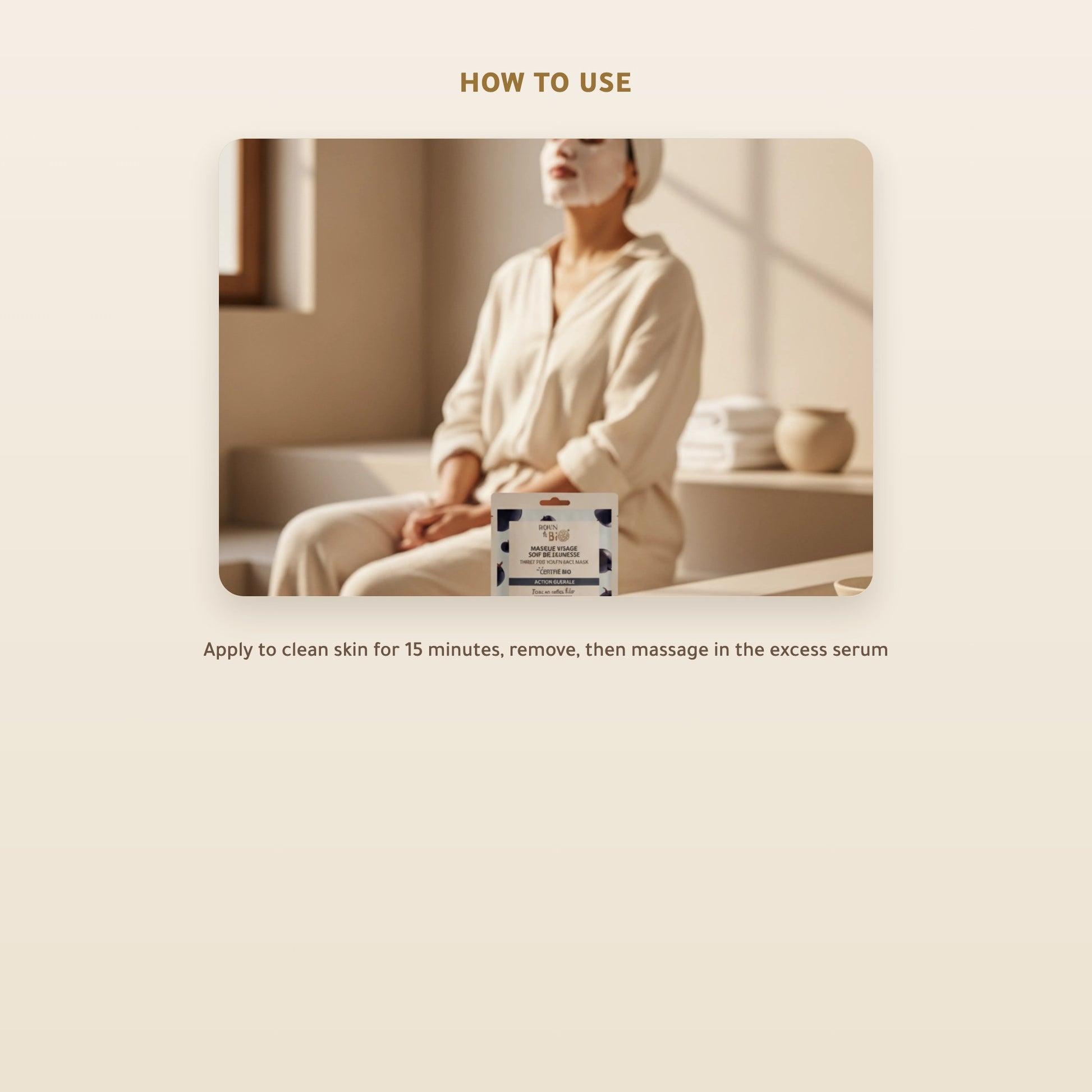 [EN] Organic Anti-Aging Cotton Face Mask – Made in Vichy, France | Born to Bio Vichy – slide 4