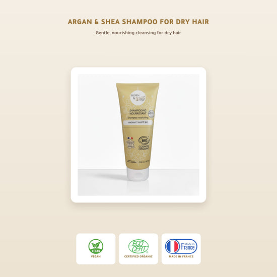 Organic Nourishing Argan & Shea Shampoo for Dry Hair – Certified Organic | Born to Bio Vichy – slide 1