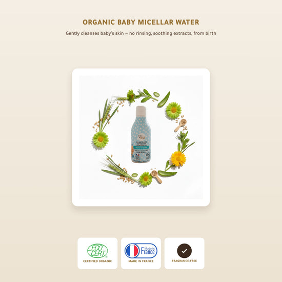Organic Micellar Cleansing Water for Baby – Certified Organic | Born to Bio Vichy – slide 1