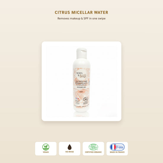 Organic Citrus Micellar Water – Made in Vichy, France | Born to Bio Vichy – slide 1