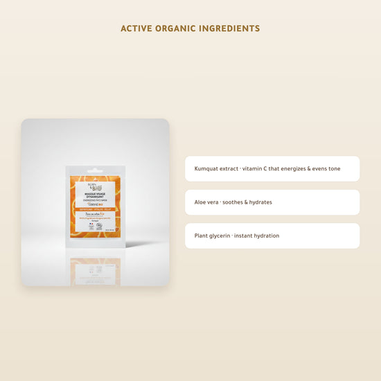 Organic Energizing Cotton Face Mask – Certified Organic | Born to Bio Vichy – slide 3