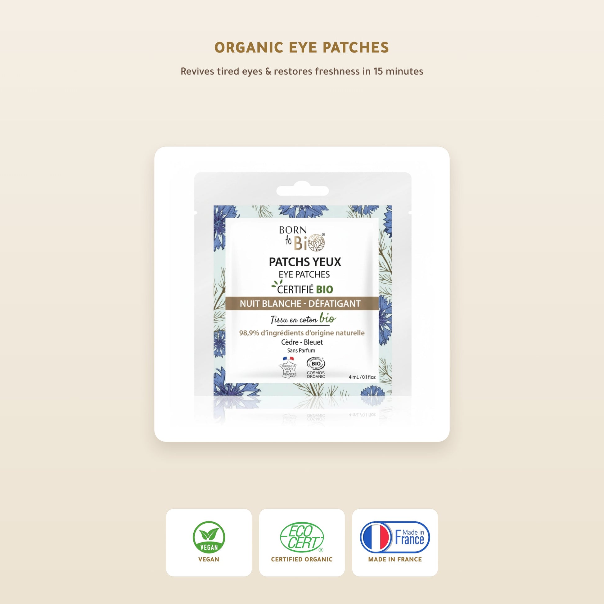 [EN] Organic Eye Patches – Made in Vichy, France | Born to Bio Vichy – slide 1