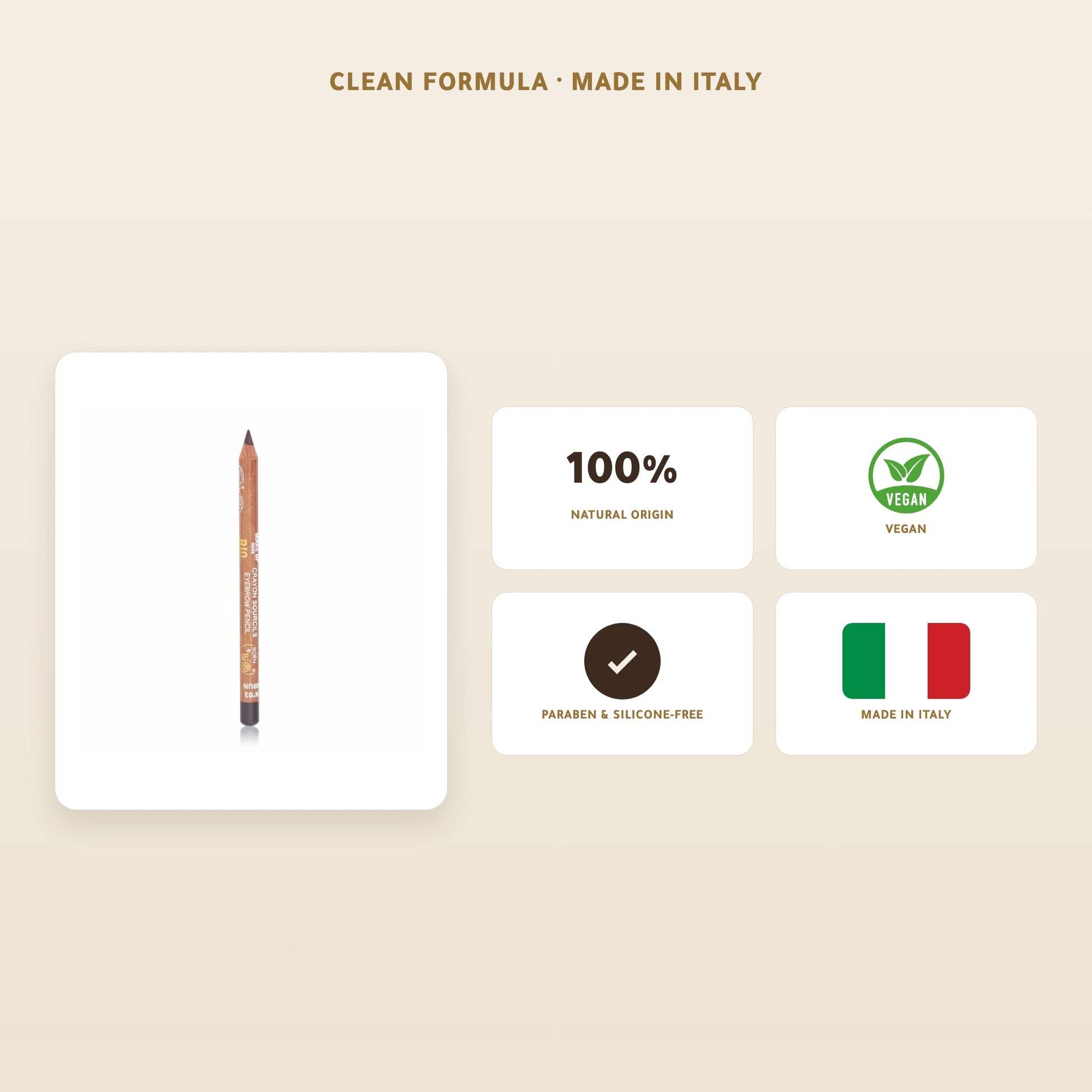[EN] Organic Eyebrow Pencil – French Formula | Born to Bio Vichy – slide 6