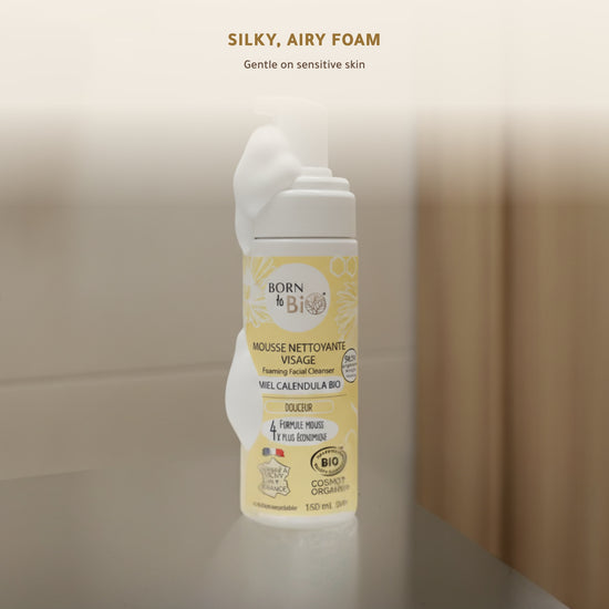 Organic Honey & Calendula Foaming Face Cleanser – Made in Vichy, France | Born to Bio Vichy – slide 6