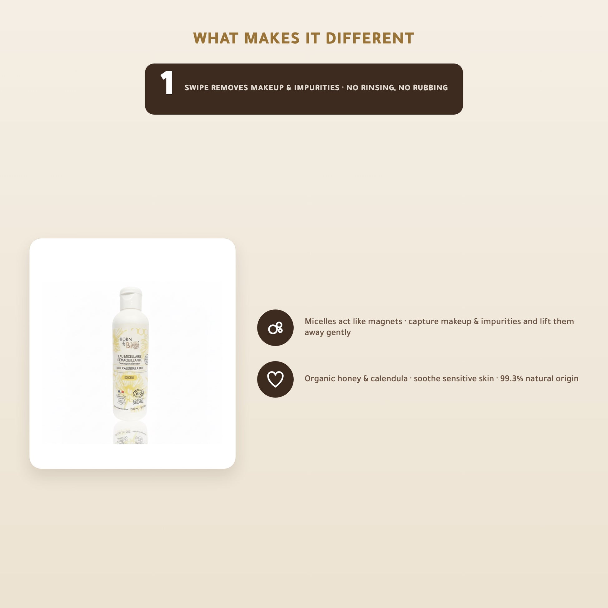 [EN] Organic Honey & Calendula Micellar Water – Made in Vichy, France | Born to Bio Vichy – slide 2