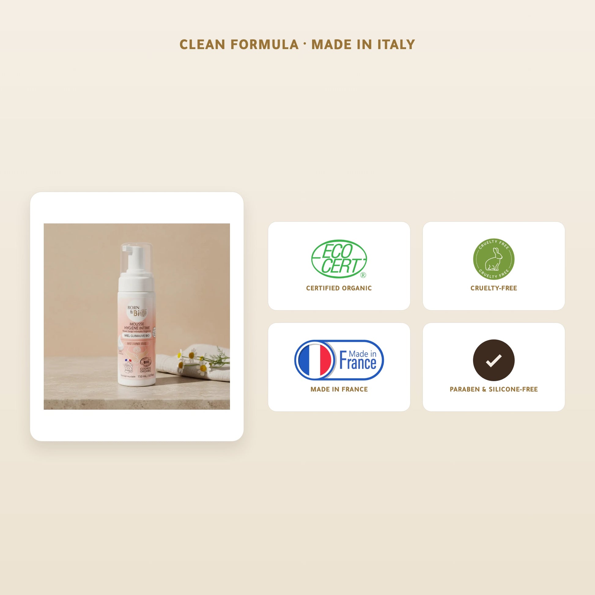Organic Honey & Marshmallow Intimate Foam | Born to Bio Vichy – slide 5