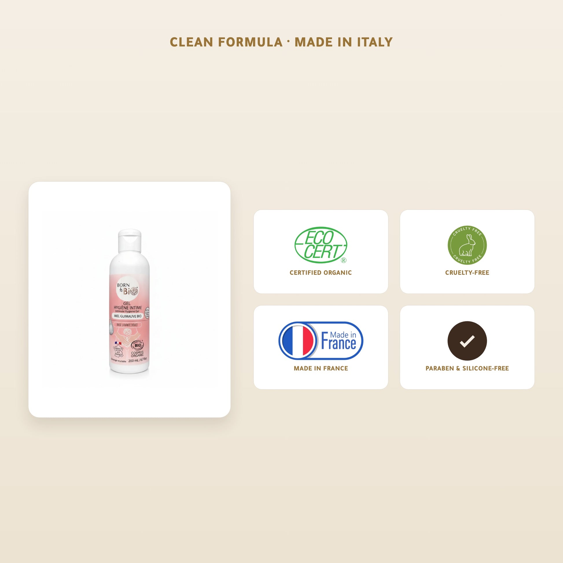 [EN] Organic Honey & Marshmallow Intimate Wash Gel – Certified Organic | Born to Bio Vichy – slide 5