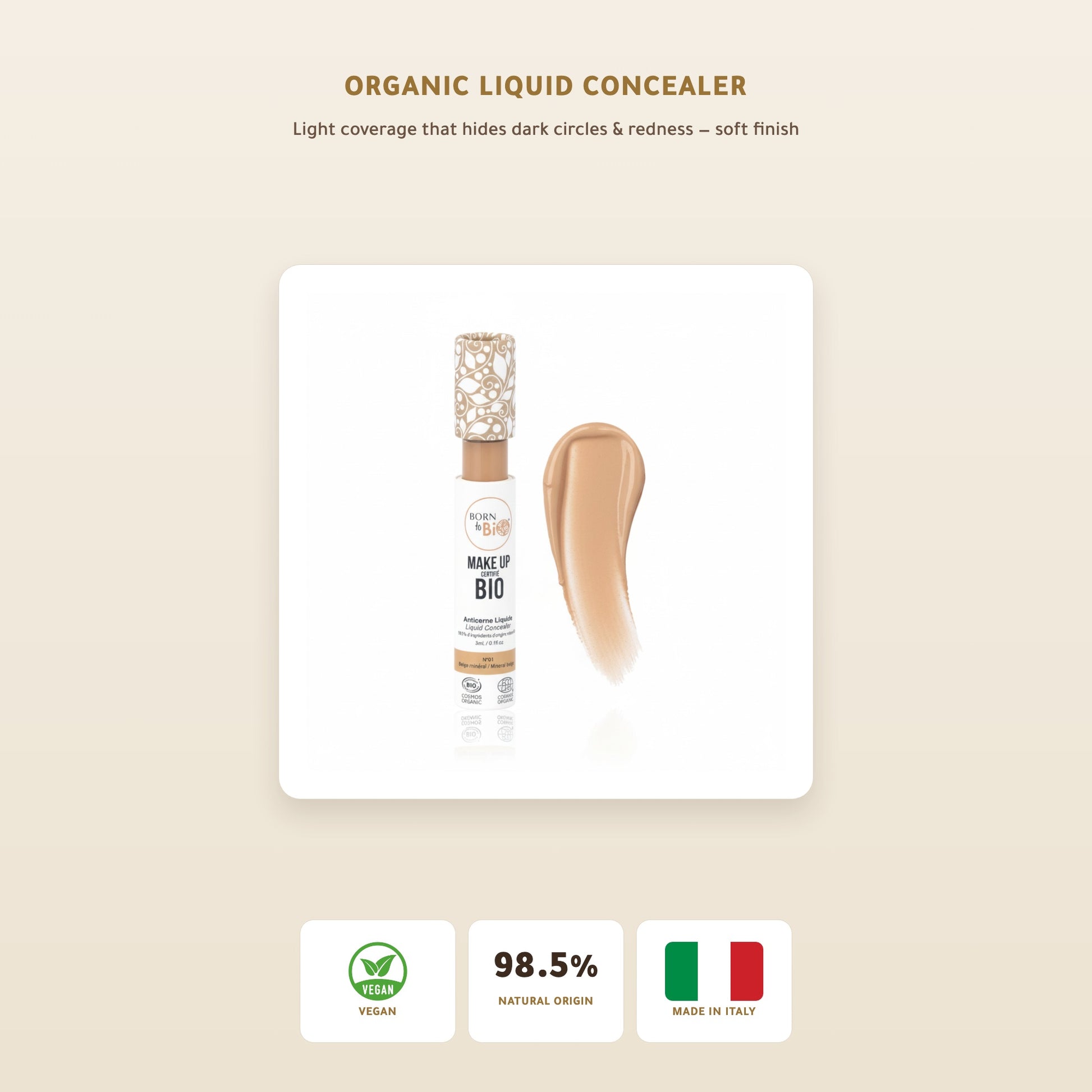 [EN] Organic Liquid Concealer – French Formula | Born to Bio – slide 1