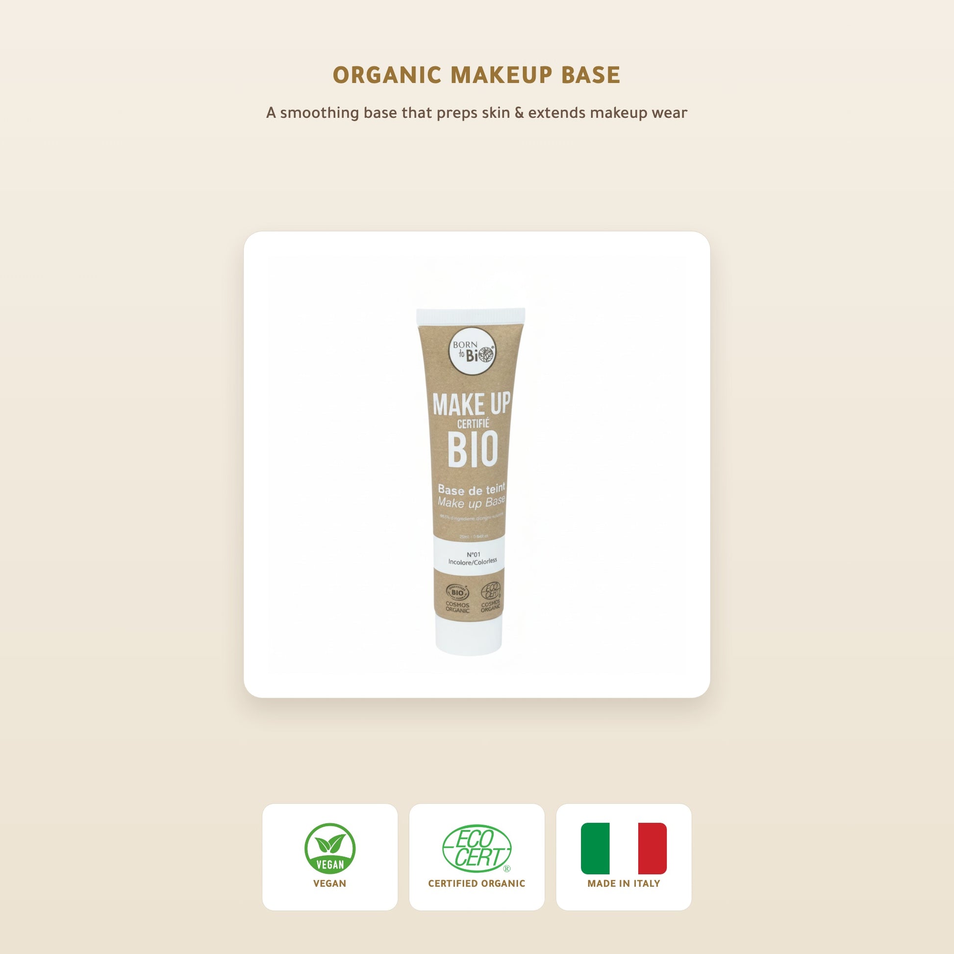 Organic Makeup Base – Certified Organic | Born to Bio – slide 1