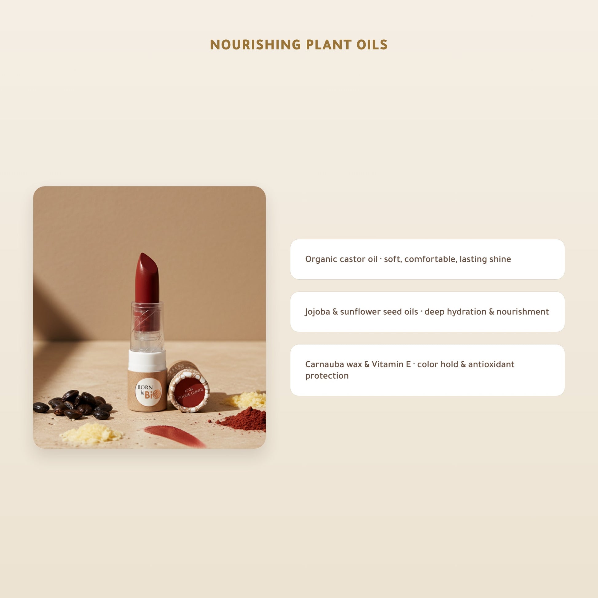 [EN] Organic Matte Lipstick – French Formula | Born to Bio Vichy – slide 4