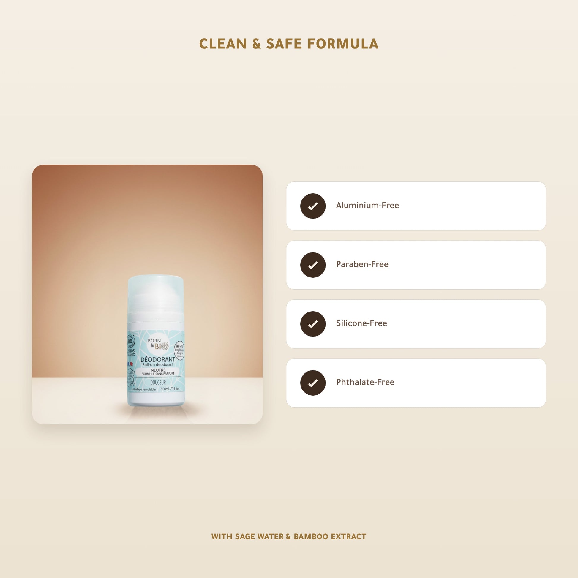[EN] Organic Fragrance-Free Deodorant – Made in Vichy, France | Born to Bio Vichy – slide 3