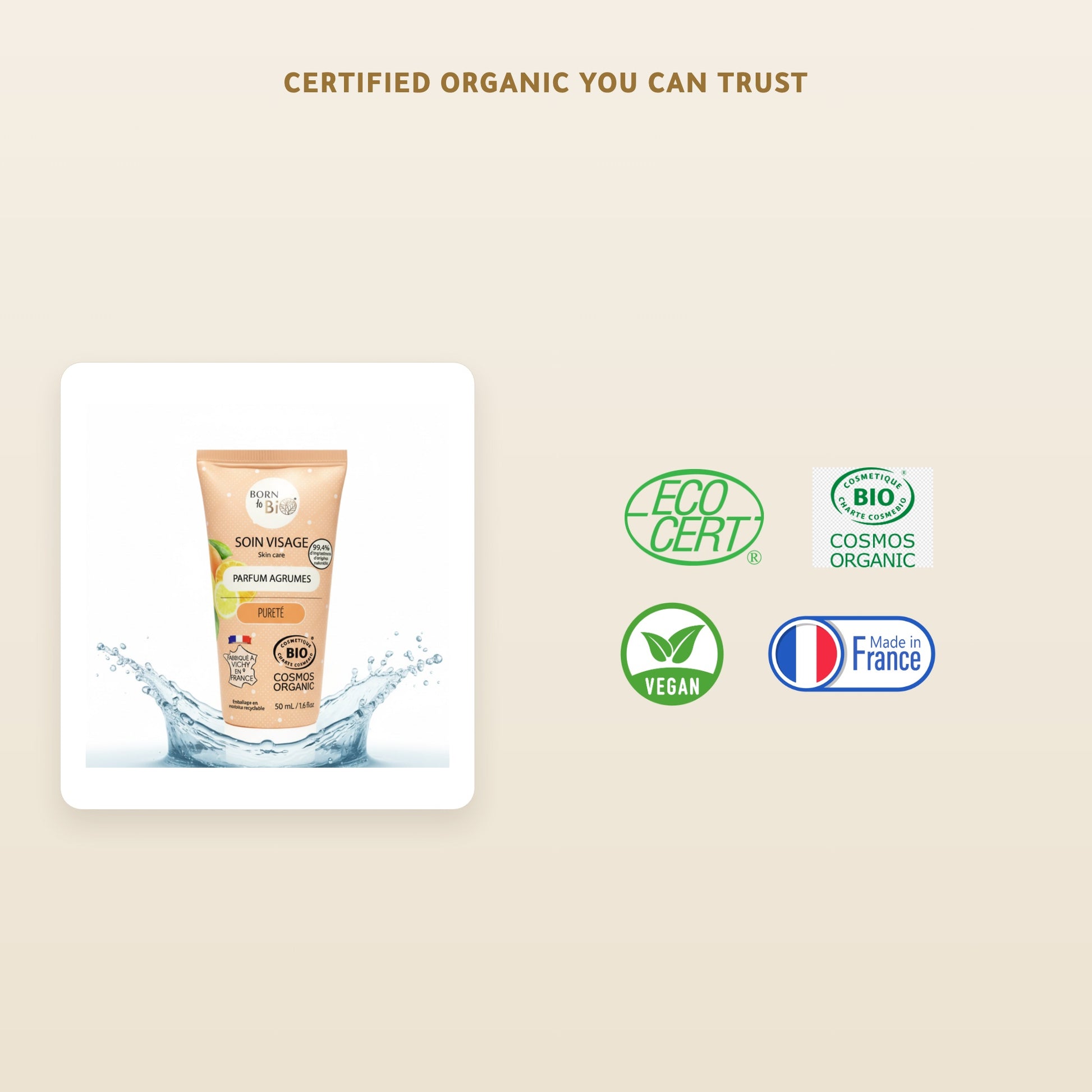 [EN] Organic Purity Face Cream – Made in Vichy, France | Born to Bio Vichy – slide 7