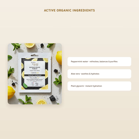 Organic Purity Cotton Face Mask – Made in Vichy, France | Born to Bio Vichy – slide 3