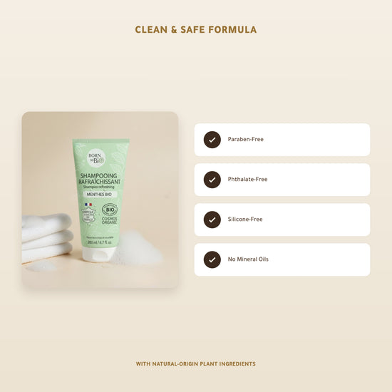 Refreshing Mint Shampoo for Oily Hair – Certified Organic | Born to Bio Vichy – slide 2