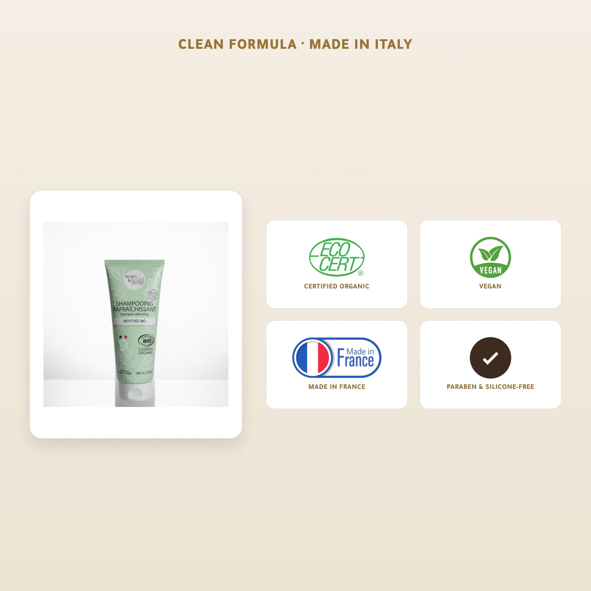 Refreshing Mint Shampoo for Oily Hair – Certified Organic | Born to Bio Vichy – slide 5