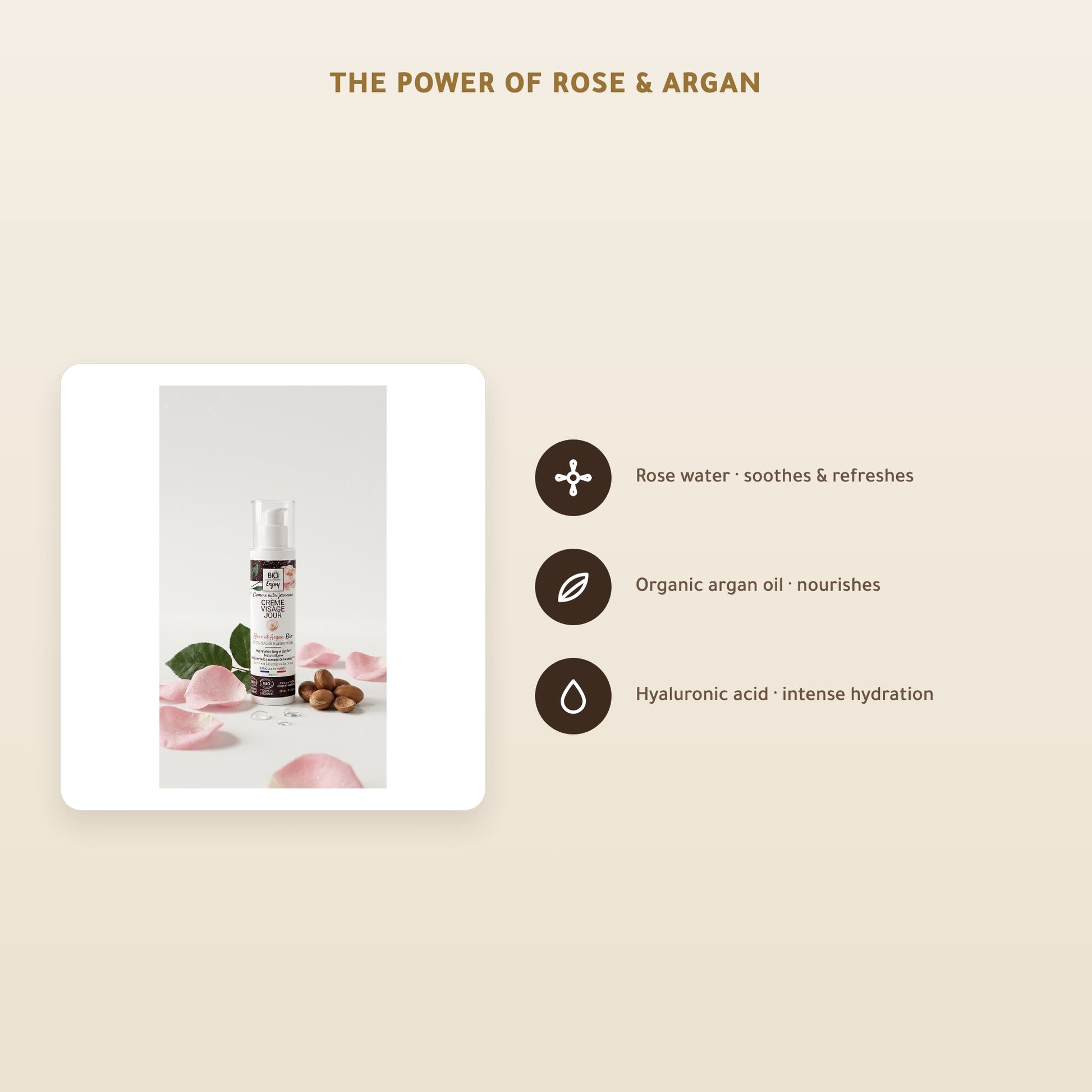 [EN] Organic Rose & Argan Day Cream – Certified Organic | Born to Bio Vichy – slide 3