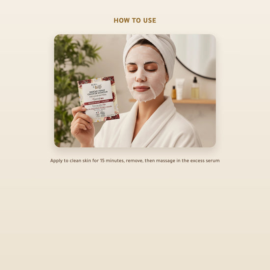 Organic Cotton Soothing Care Face Mask – Certified Organic | Born to Bio Vichy – slide 4