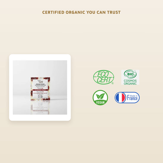 Organic Cotton Soothing Care Face Mask – Certified Organic | Born to Bio Vichy – slide 5
